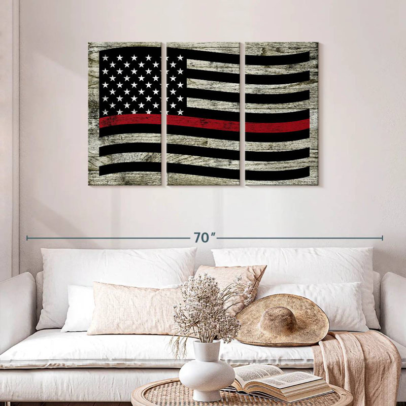 Lelar US Firefighter Flag, 28" H x 45" W