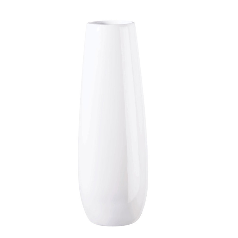 ASA Selection Ease vase, room decoration, flower vase, ceramic, white, 60cm H x 23cm W x 23cm D