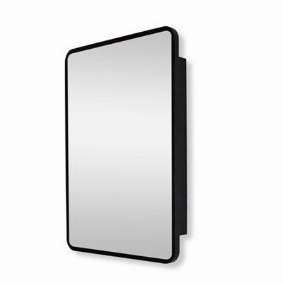 Armoire à pharmacie encadrée en métal doré avec miroir