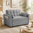 55.1-Inch Convertible Sofa Bed-2071227616