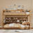 Full XL over Queen Bunk Bed with Integrated Shelving, Color-Changing Lights and Pegboard-608489220