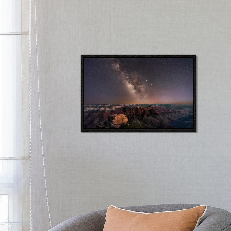 Grand Canyon Night I by Dennis Frates - Print on Canvas, 45.72cm H x 66.04cm W x 3.81cm D, Black Framed
