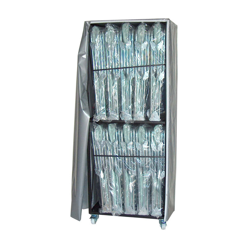 Chariot de rangement transportable Blantex avec 3 tablettes en acier et 10 lits XM-3