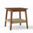 Quantico Rectangular Outdoor Side Table with Woven Shelf, Bedside Tables, Small Side Table