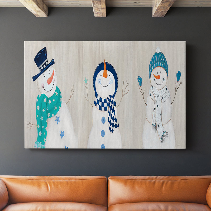 Amis de Noël - Cavas enveloppés de galerie, H 32 po x l 48 po