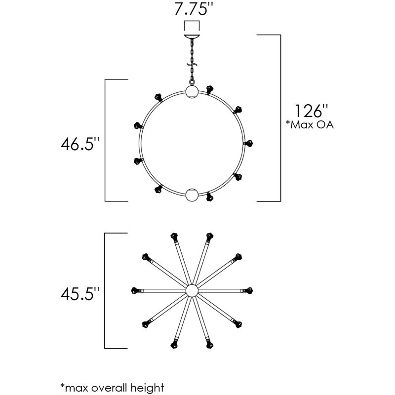 Norma Jeane 45 - Light Chandelier