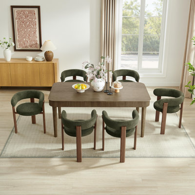 Fauteuil rembourré Varian Modern Teddy avec pieds en métal