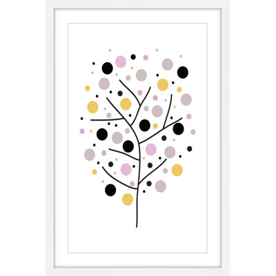 'Spotted Tree' by Katarina Snygg Framed Print