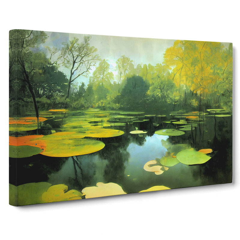Stunning Pond - Wrapped Canvas