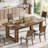 63-Inch Wood Farmhouse Dining Table-678394696