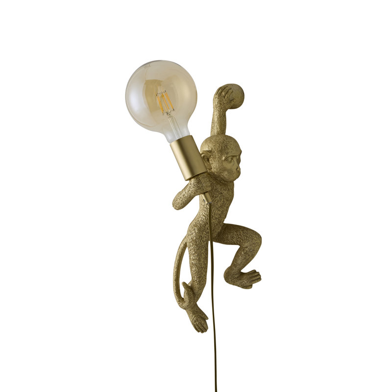 Dover Plastic Armed Sconce, Gold, No
