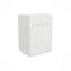 Meuble-lavabo flottant à une porte avec lavabo en résine et deux tablettes, rangement pour salle de bain