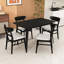 Ensemble repas 5 pièces avec chaises rembourrées Mid-Century-1851105878-1851105874