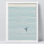 «Baleine solitaire, queue nautique rayée» sur papier-98267569-98267570