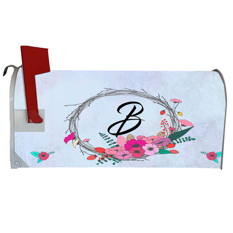 Housse pour boîte aux lettres monogramme personnalisable, Oui