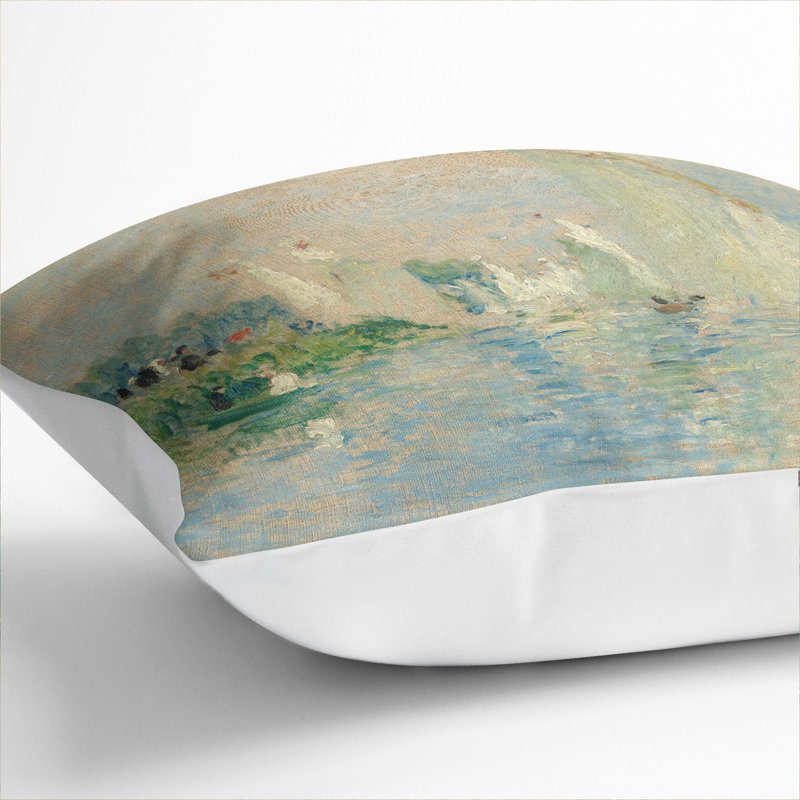 Regatta At Argenteuil Square Throw Cushion, White, 55cm H x 55cm W x 20cm D