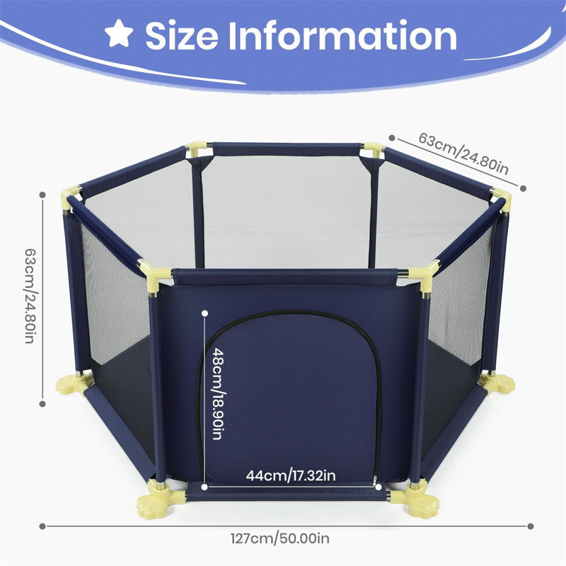 Hawarth Playpen, Blue