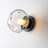 Glint 1-Light Modern Textured Glass Flush Mounted Wall Sconce-1683674984
