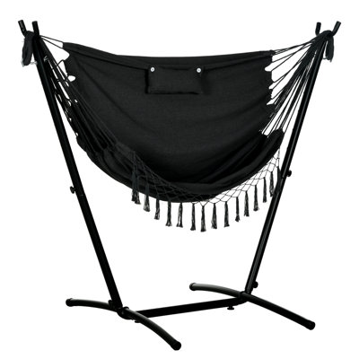 Chaise longue de hamac avec support Outsunny