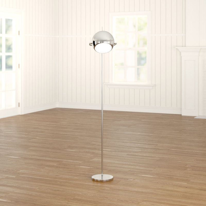 167cm Chrome Task Floor Lamp