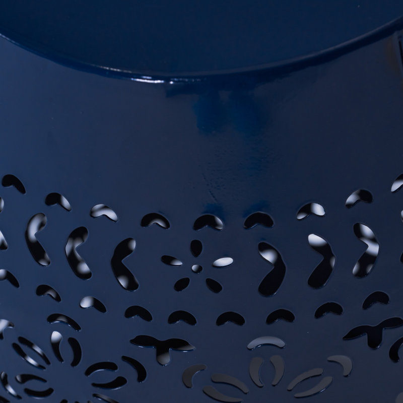 RUBY 12" SIDE TABLE - NAVY, Navy Blue