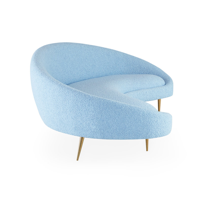 Ether Curved Sofa, Cirrus Sky