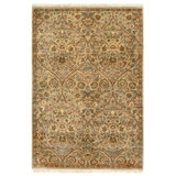 Wool Oriental Area Rug in Brown