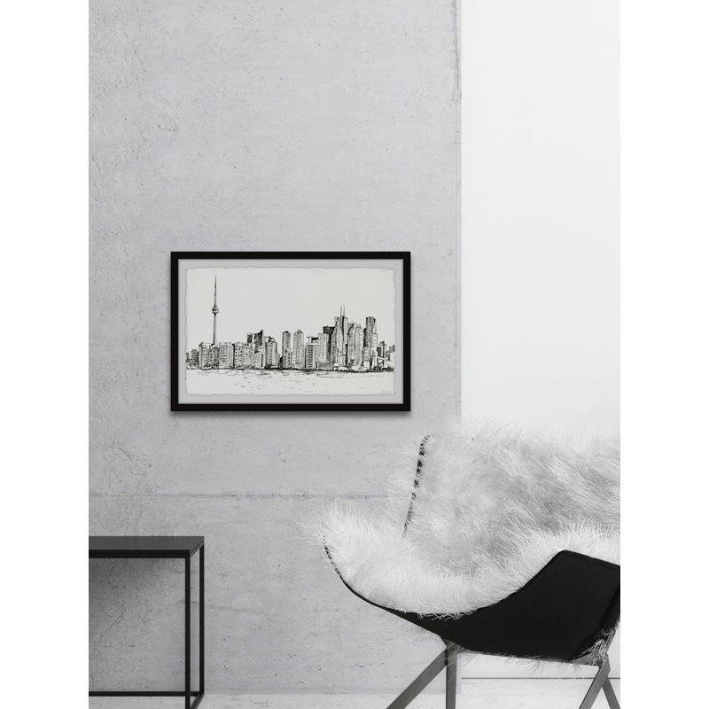 " Towering CN Tower " Painting Print, 30" H x 45" W x 1.5" D
