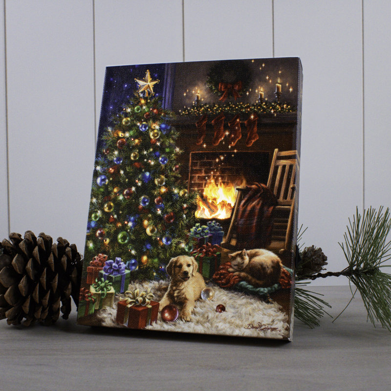 Cozy Christmas - Toile de fond avec mini chevalet 8 x 6
