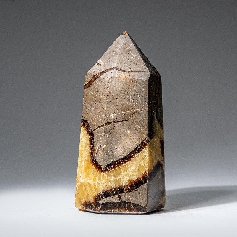 Genuine Polished Septarian Point from Madagascar (1.3 Lbs)