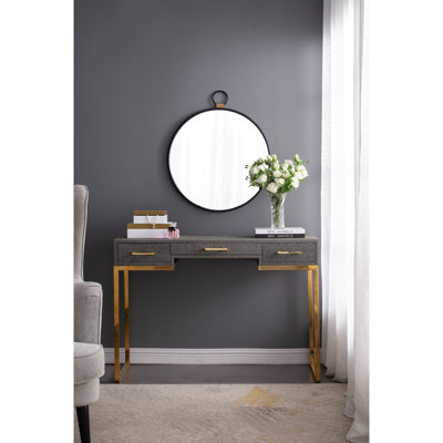 Miroir à cadre noir de 24 po x 27 po - pièce décorative contemporaine pour le salon, la chambre à coucher, le vestibule, le vestibule, qui rehausse la pièce avec un mur naturel réfléchissant, le style moderne augmente la réflexion de la luminosité
