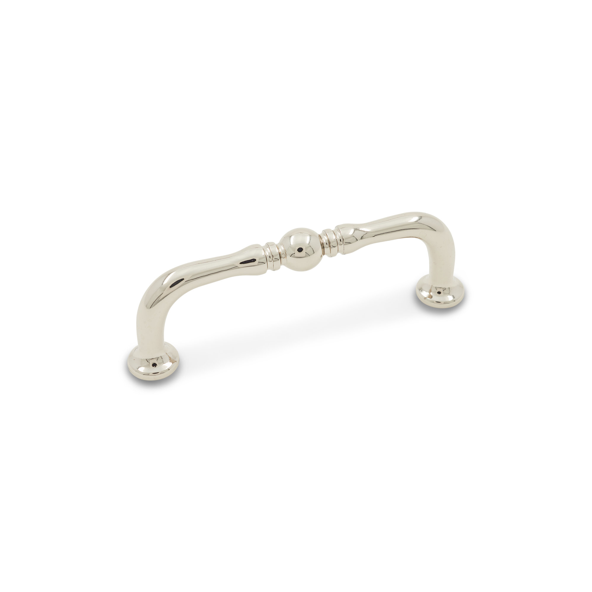 CP Series 3" Center to Center Decorative Elongated Arch Pull, Polished Nickel