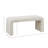 Boucle Waterfall Bench Cream 42"W