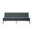 63"modern living room futon sofabed, polyester fabric, quick conversion-741397818