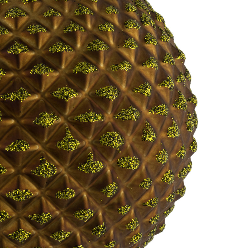Ornement boule Durian Glitter, Olive