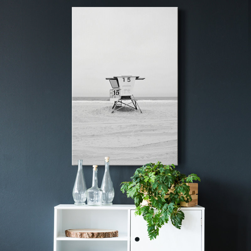 Mission Beach - reproduction de photo sur toile tendue, H 18 po x l 12 po x P 1 po