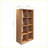 8-Cube Storage Organizer with Open Back Shelves, Modern Walnut Brown Bookcase for Home Office | MDF &amp; Particleboard-1110839056