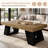 55.12" Rectangular Farmhouse Coffee Table