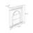 Beige + Black Solid Wood Freestanding Fireplace