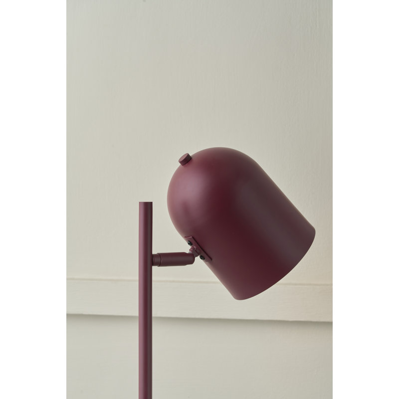Steel Table Lamp, Red, Red