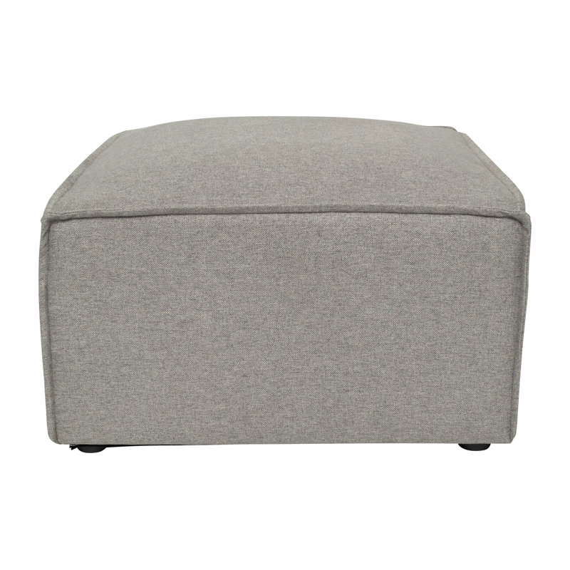 Bridgetown Contemporary Modular Sectional Sofa Ottoman, Gray