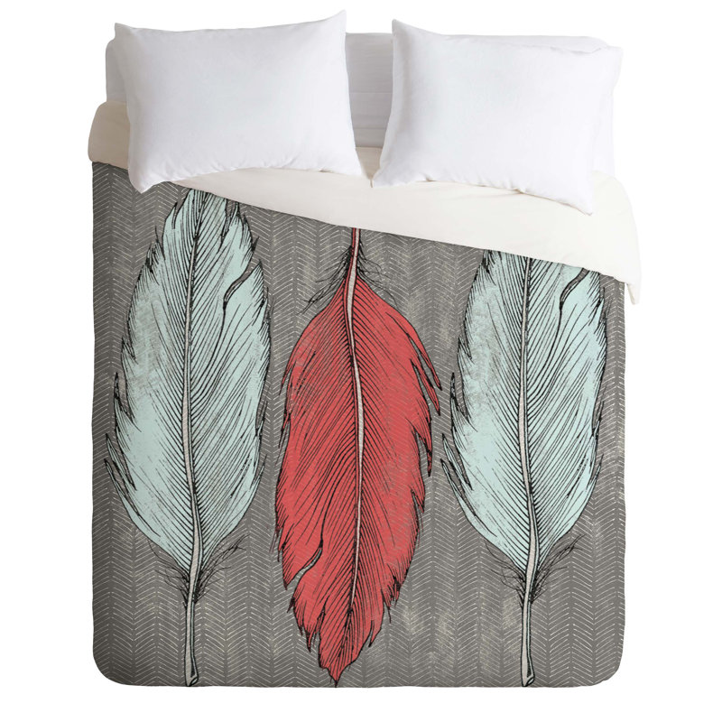 Wesley Bird Polyester Duvet Cover, Twin/Twin XL Duvet Cover + 1 Standard Sham