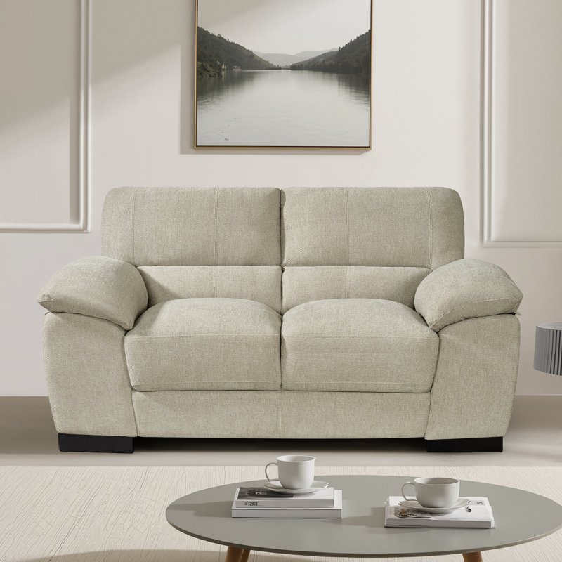 Alann Fabric Sofa, Beige, 2