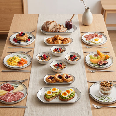 14- piece Ceramic Breakfast Tableware Set