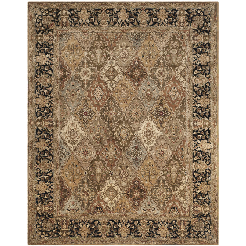 Tapis abstrait en laine Evie New Zealand, Rectangle 8 pi 3 po x 11 pi