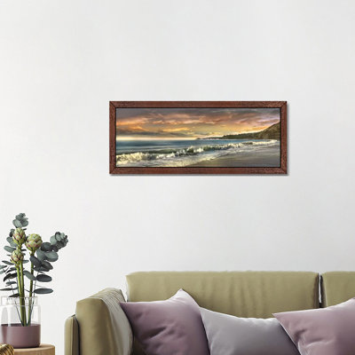 Warm Sunset by Mike Calascibetta - Panoramic Print on Canvas