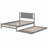 Blondena Full Size Wood Bed with Adjustable Trundle-305173979