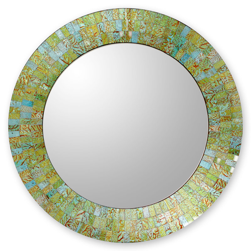 Miroir mural moderne & Ferrysburg, Soleil turquoise
