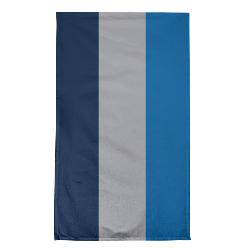 Serviette de thé hockey Anaheim, Bleu nuit polaire / argent / bleu aviateur, Polyester sergé