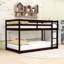 Lit superposé simple en bois Hinote avec rangement spacieux et sécurité accrue-1437072962